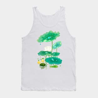 Minhwa: Lotus and Summer Fruits D Type Tank Top